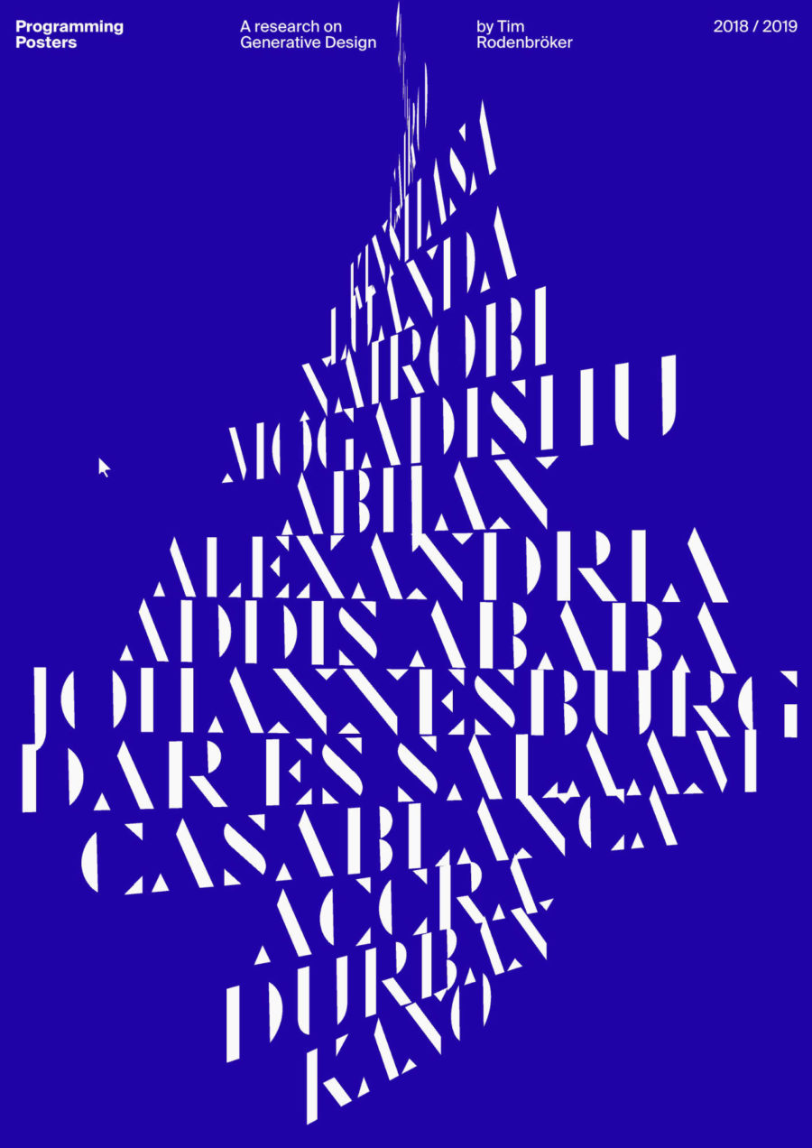 Programming Posters • tim rodenbröker creative coding